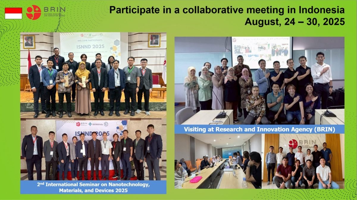Group photos of the RECO2VER partners during the collaborative meeting in Indonesia, August 2025